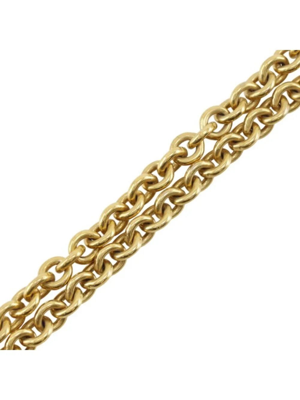 Chanel CC Logo Vintage Gold Plated Necklace